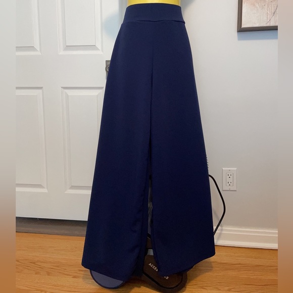 NWT, Wide leg pants, Palazzo pants,S,Royal Blue - Picture 5 of 6